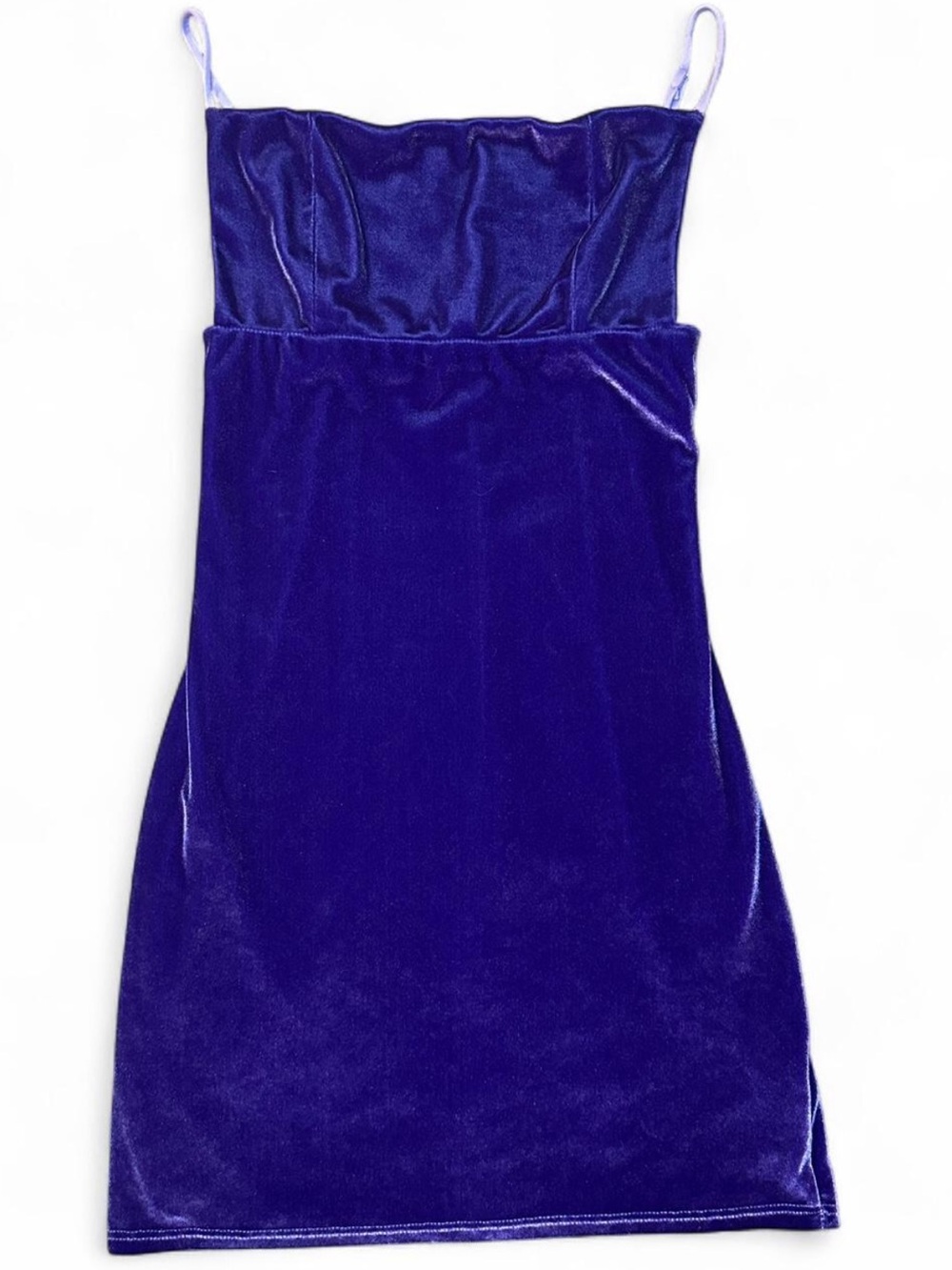 Lucy in the Sky Royal Purple Velvet Mini Dress